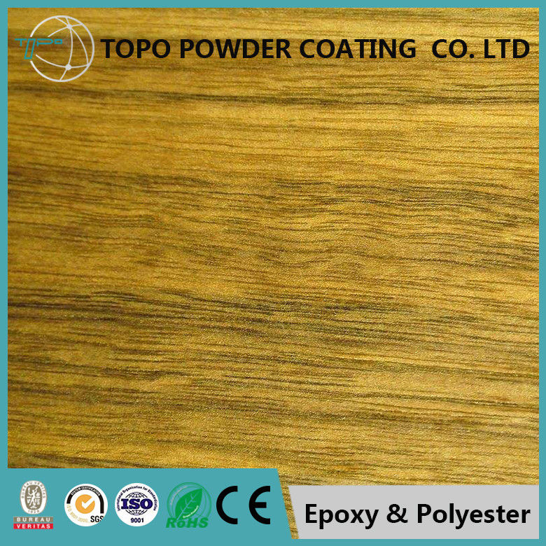 Capa baja del polvo de la sublimación de alta calidad de la transferencia de calor con el efecto de madera colorido del grano para los perfiles de aluminio