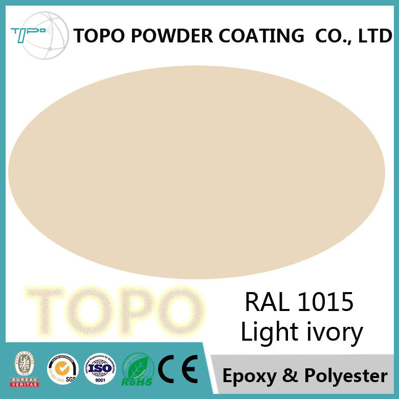 Polvo de epoxy puro de la corrosión anti pesada que cubre color de marfil ligero de RAL 1015