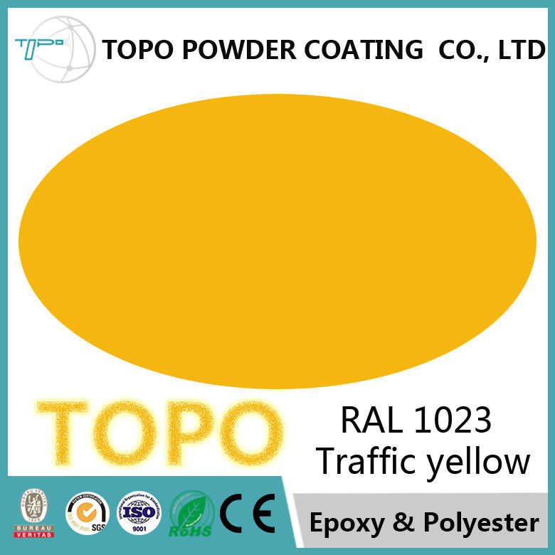 Capa interior pura del polvo de la resina de epoxy, capa del polvo del amarillo del tráfico RAL1023