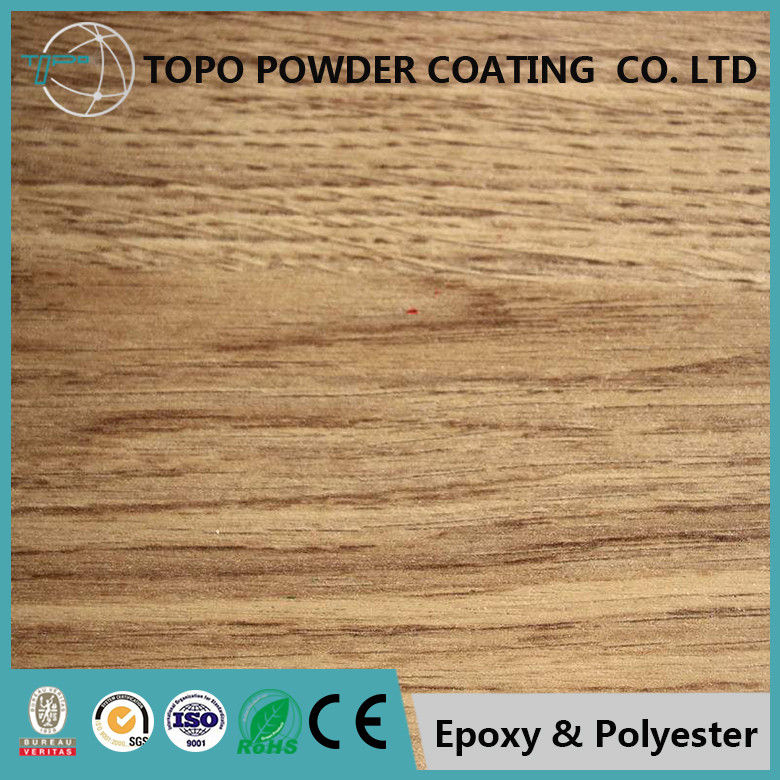 Buena durabilidad de la transferencia de calor del polvo del final de madera de aluminio ligero de la capa