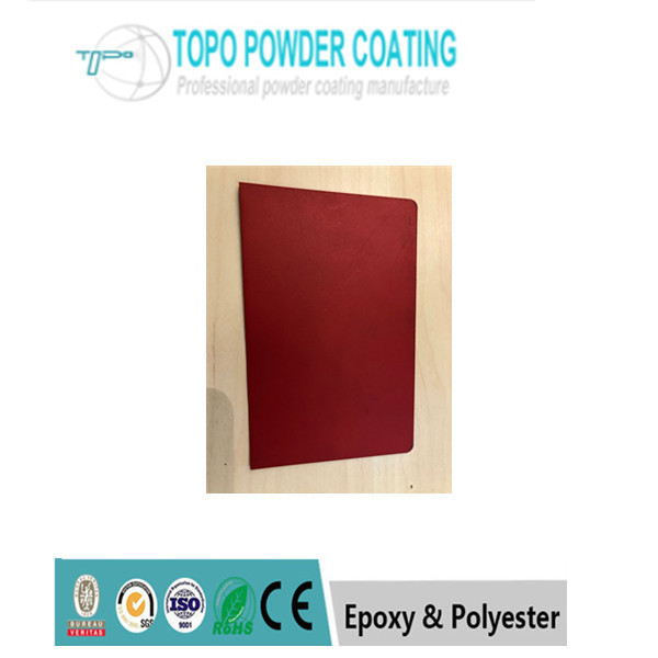 Capa de epoxy electrostática brillante baja RAL3011 del polvo del poliéster del color rojo