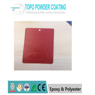 Capa del polvo/polvo electrostáticos rojos de la tubería que cubre textura de RAL 3027